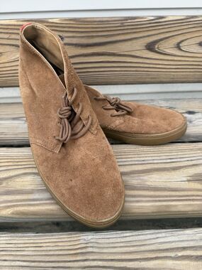 Men’s Chukka Leather Sneaker Sz 10 D Medium Brown Retail $99 WeSC